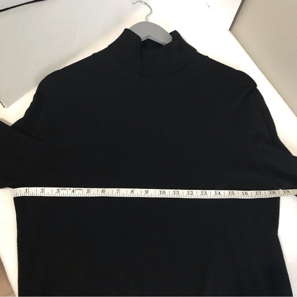 Apt 9 black turtle neck long sleeve top size Large - Picture 8 of 9